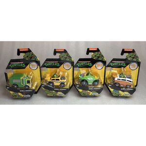 2023 Funrise Teenage Mutant Ninja Turtles Nickelodeon Shell Riders Set Of 4 Cars